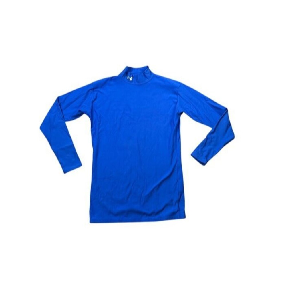 Under Armour Shirt Mens Size Large ColdGear Compression Mock Neck Vintage USA